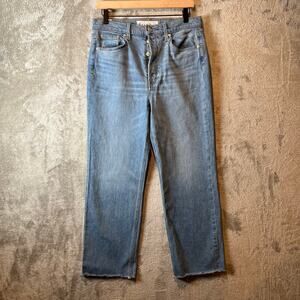 Frank & Eileen Monaghan High Rise Mom‎ Jeans Size 29 Light Blue Wash